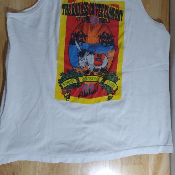Vintage Kona Bad Ass Coffee Company Tank Top - Picture 8 of 10